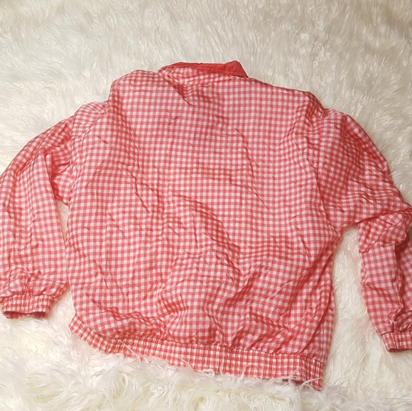 Vintage picnic plaid checker windbreaker size large - Picture 3 of 4